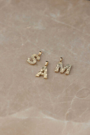 Kalemli Parlak Harf Kolye Ucu - 2