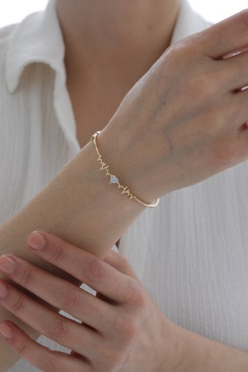 Kalp Detaylı Ritim Kelepçe - 2