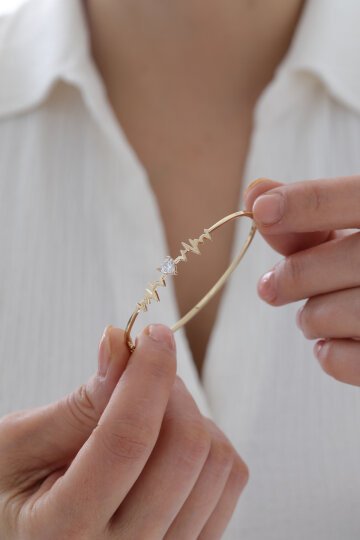 Kalp Detaylı Ritim Kelepçe - 5