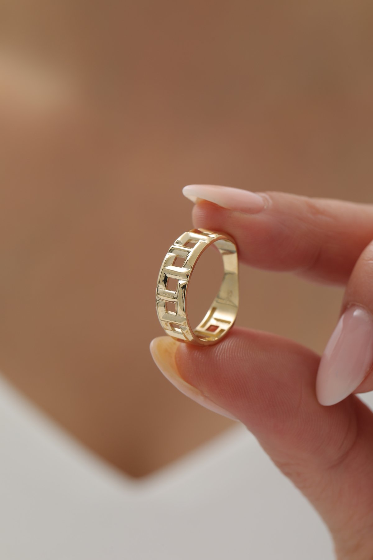 Kare Desen Yüzük - Yavuz Kuyumculuk (3)