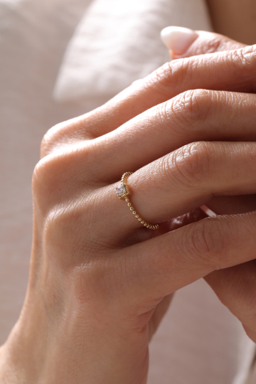 Kare Tektaş Yüzük - 1