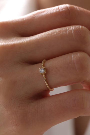 Kare Tektaş Yüzük - 2