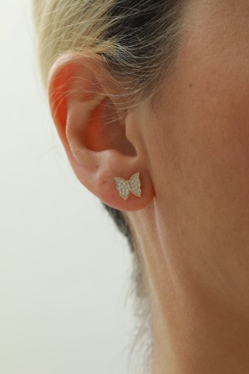 Kelebek Top Küpe - 3