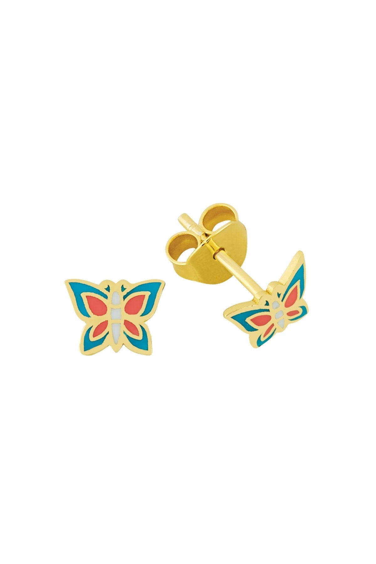 Kelebekli Top Küpe - Yavuz Kuyumculuk (1)