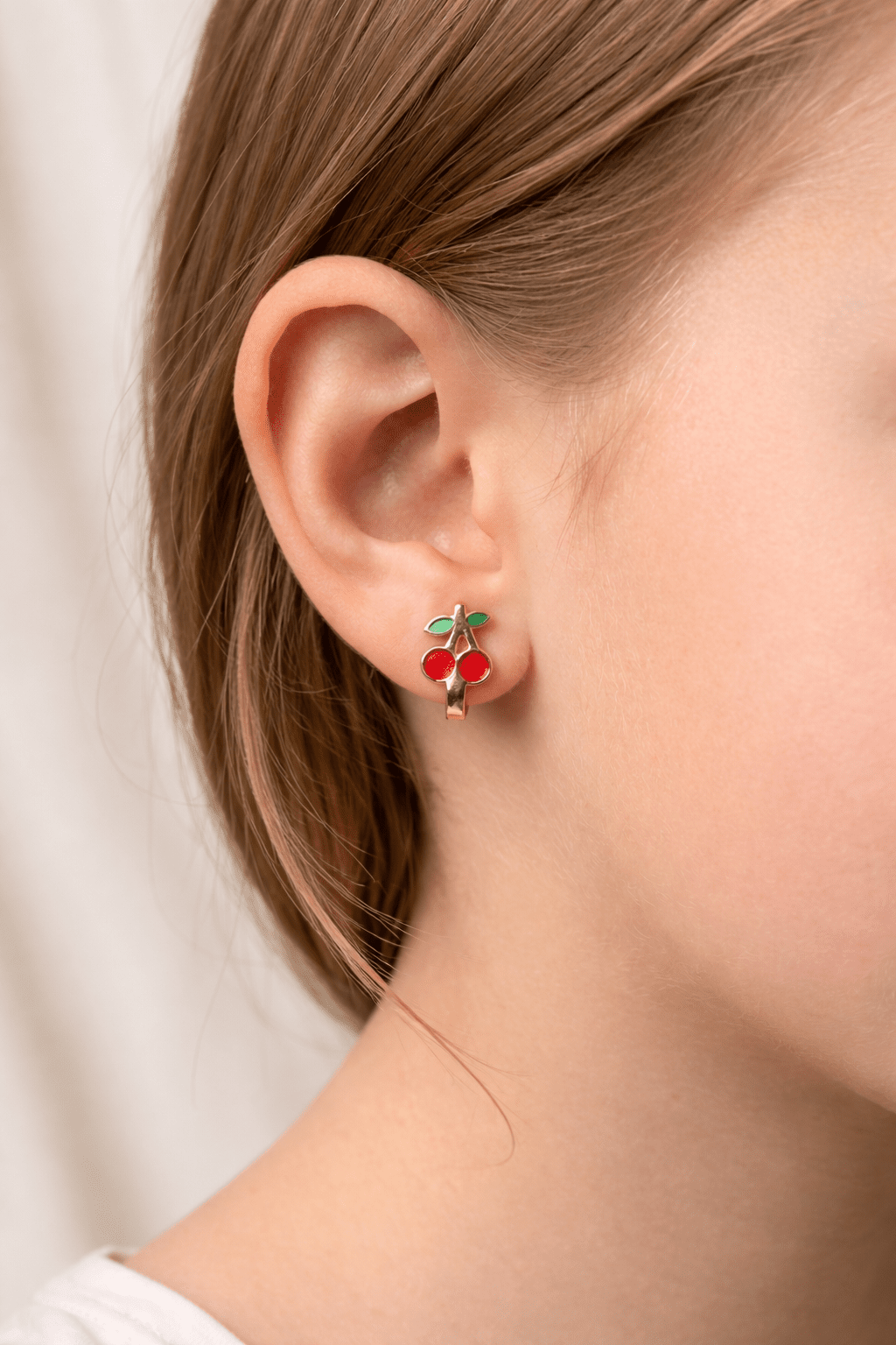 Kirazlı J Çocuk Küpesi - Yavuz Kuyumculuk (1)