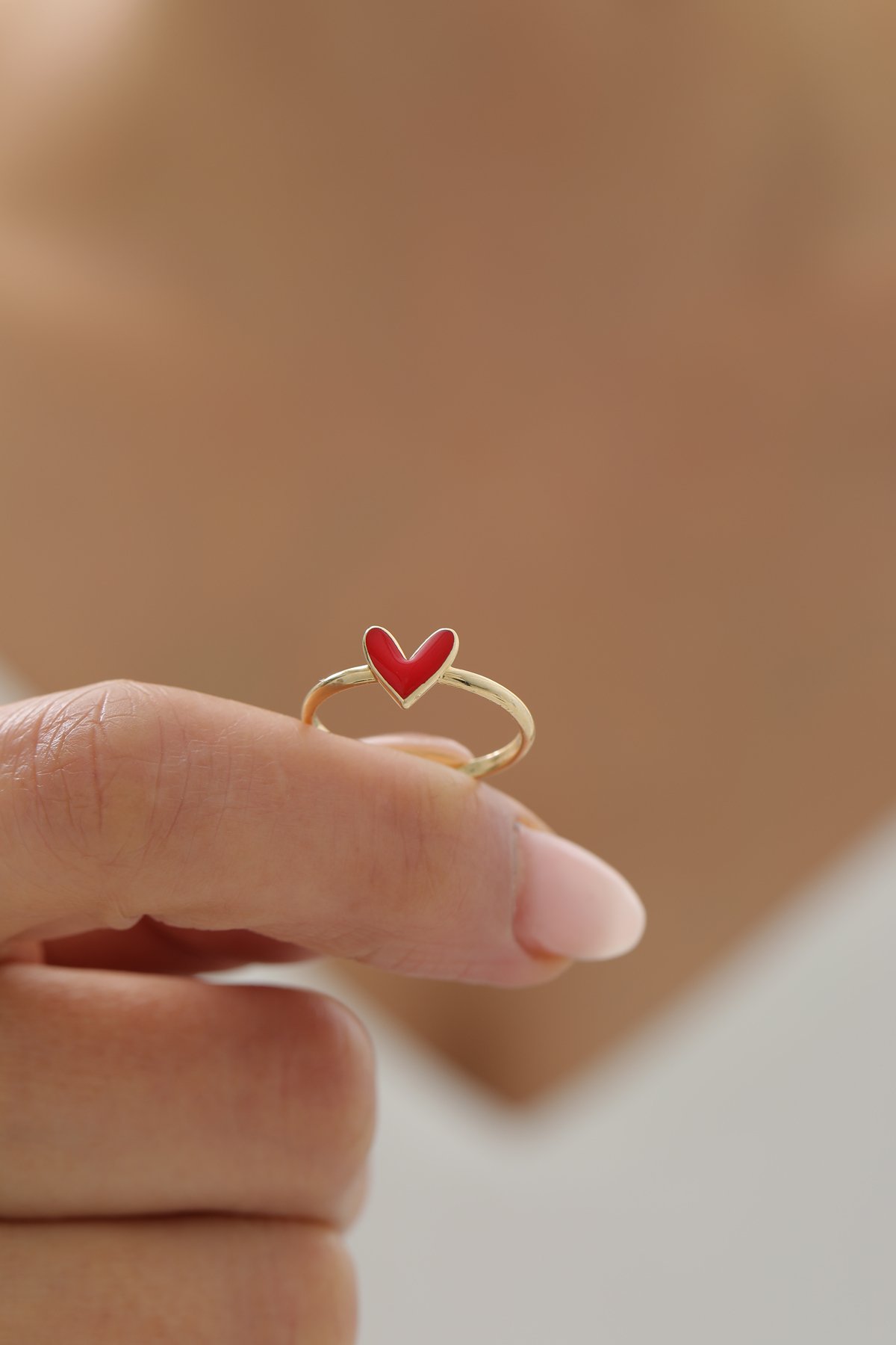 Kırmızı Kalp Yüzük - Yavuz Kuyumculuk (2)
