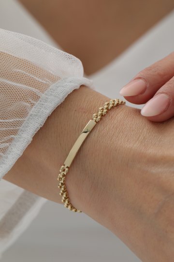 Kordon Plaka Çocuk Bileklik - 2