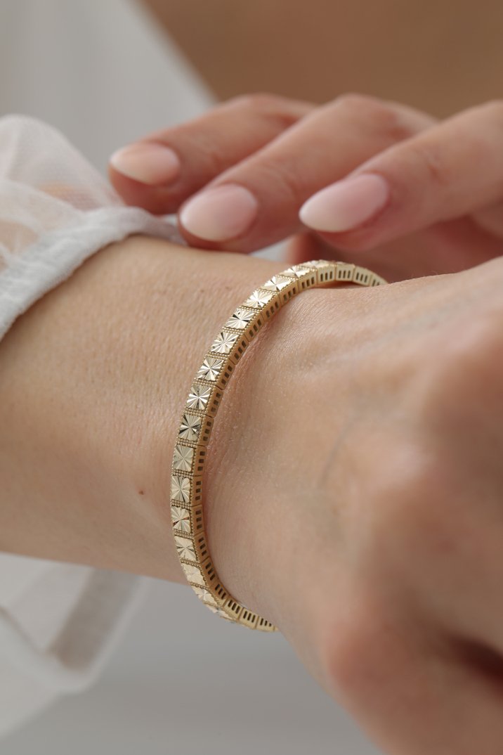 Kristal Desen Kelepçe - Yavuz Kuyumculuk (1)