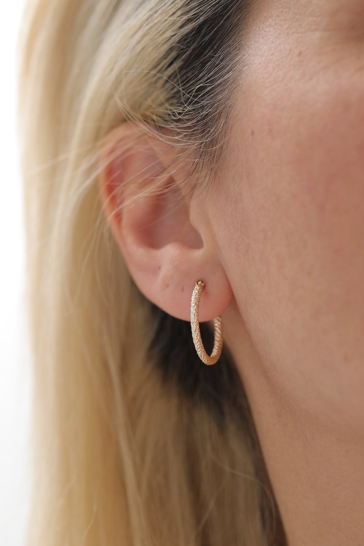 Kumlu Halka Küpe - Yavuz Kuyumculuk (2)