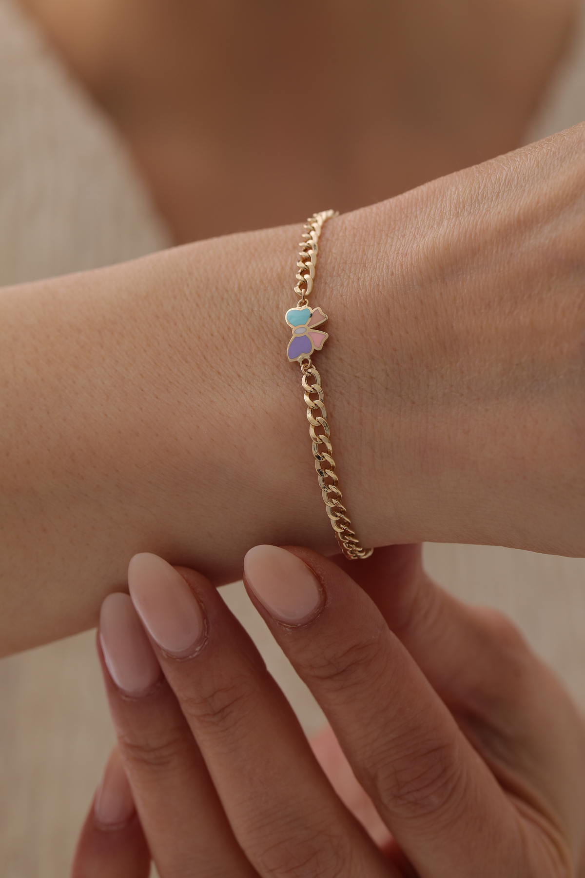 Kurdele Figürlü Çocuk Bilekliği - Yavuz Kuyumculuk (1)