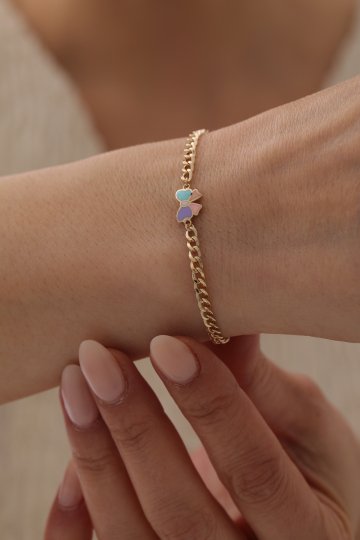 Kurdele Figürlü Çocuk Bilekliği - 1