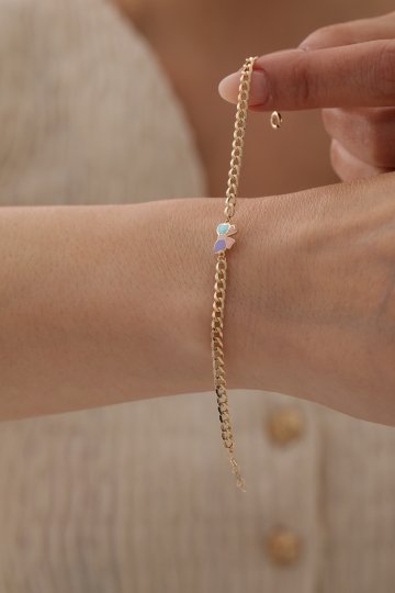 Kurdele Figürlü Çocuk Bilekliği - 3