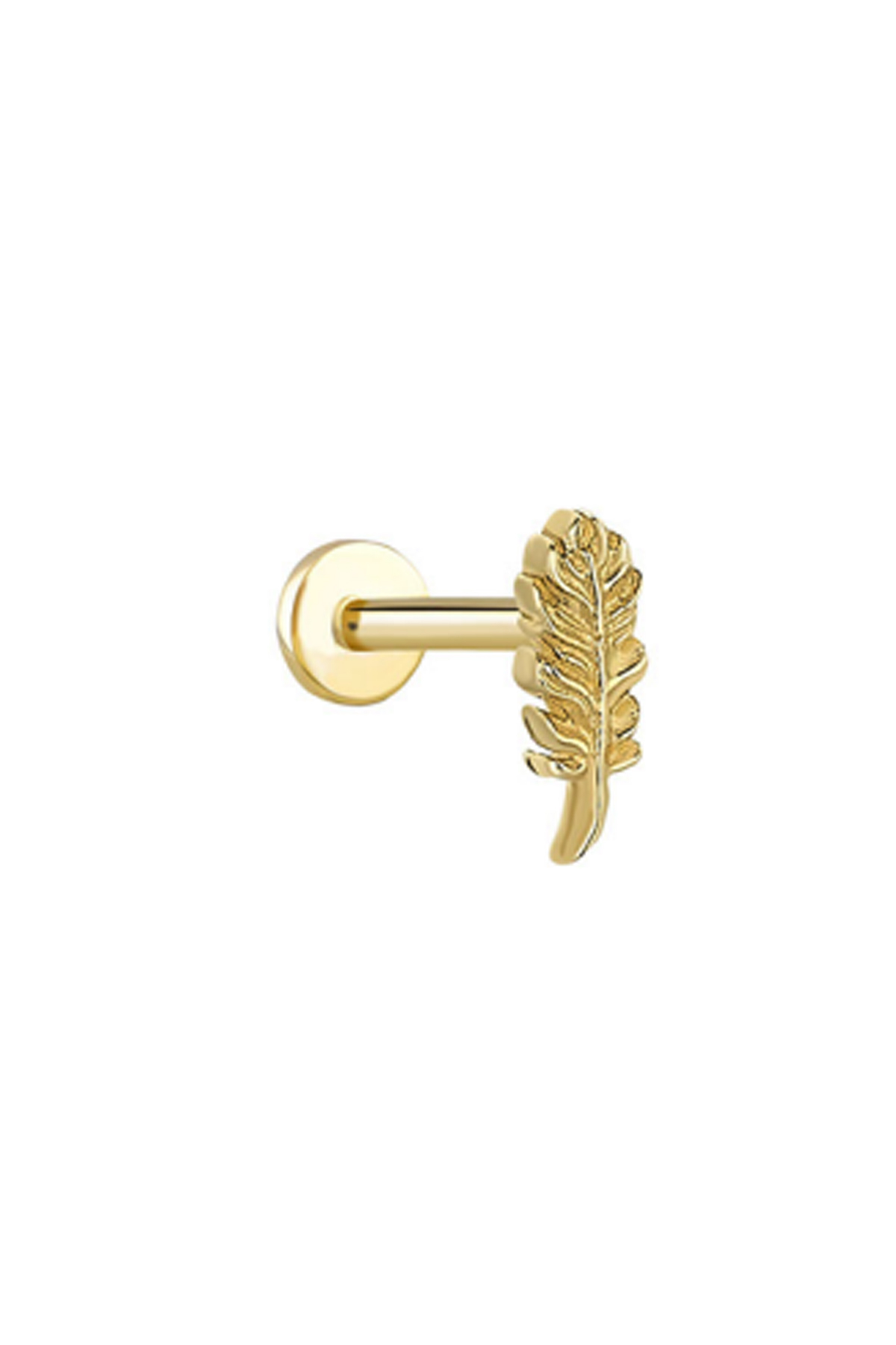 Kuş Tüyü Tragus Piercing - Yavuz Kuyumculuk (1)