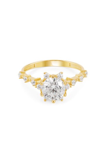 Lotus Çiçeği Tektaş Yüzük - 2