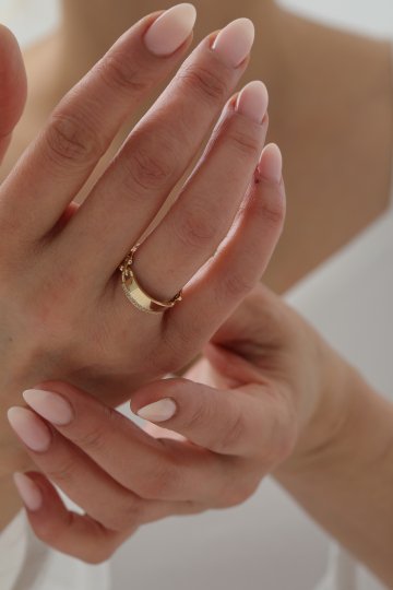 Mariner Taşlı Plaka Yüzük - 1