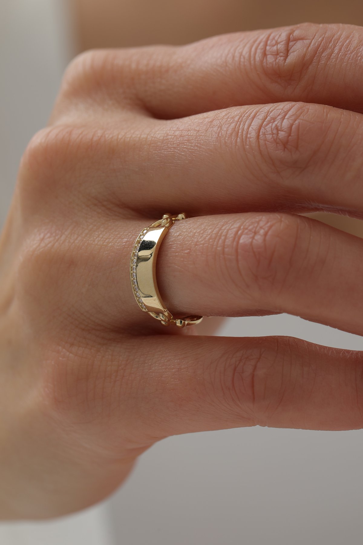 Mariner Taşlı Plaka Yüzük - Yavuz Kuyumculuk (2)