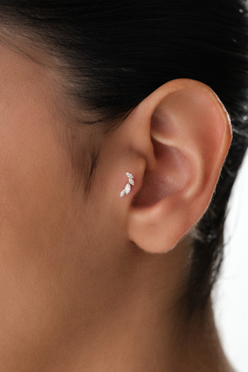 Markiz Taşlı Yaprak Tragus - 1