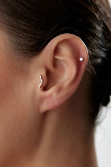 Martı Tasarım Taşlı Piercing - 3