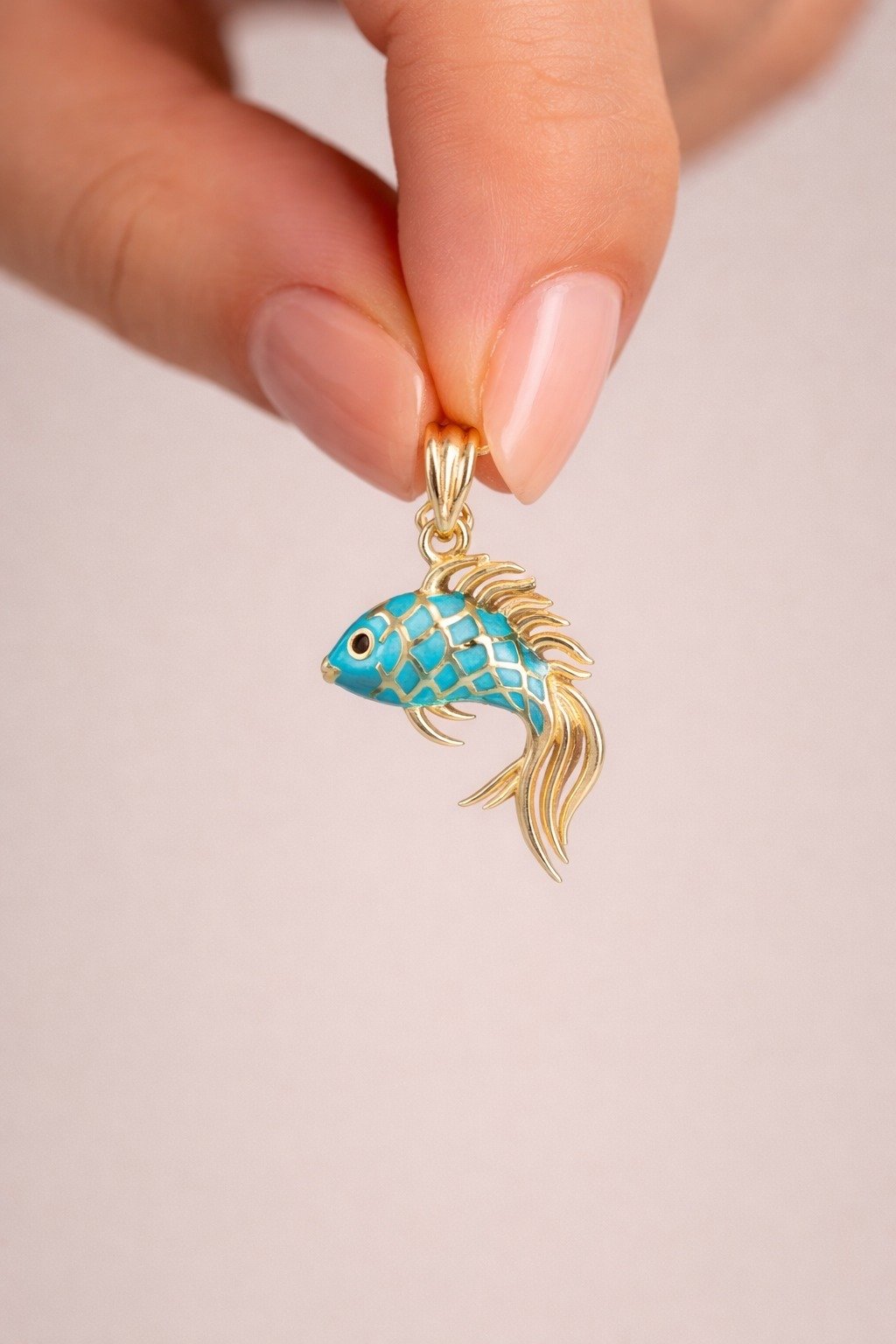 Mavi Balık Kolye Ucu - Yavuz Kuyumculuk (1)