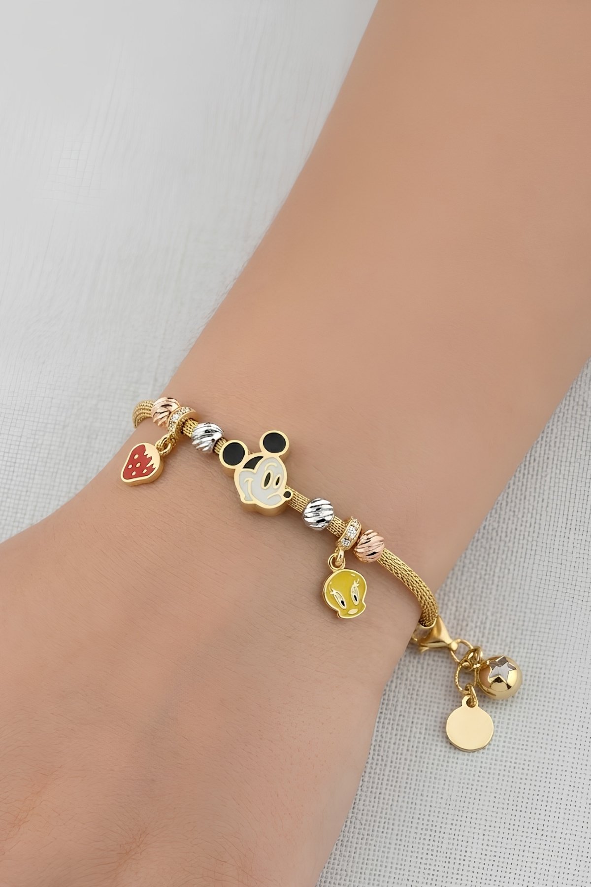 Mickey Mouse Kalze Çocuk Bilekliği - Yavuz Kuyumculuk (1)