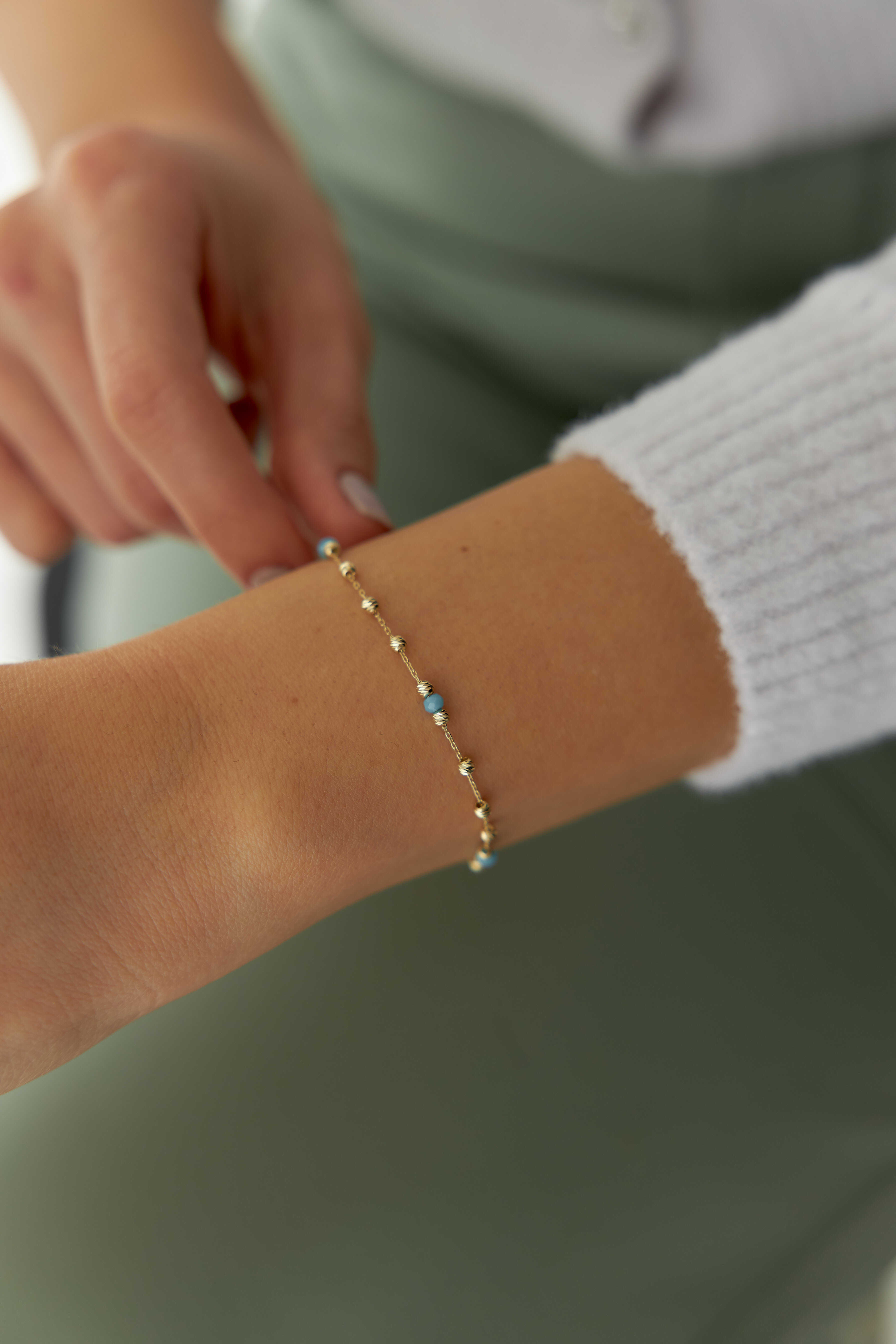 Mineli Dorika Toplu Bileklik - Yavuz Kuyumculuk (1)