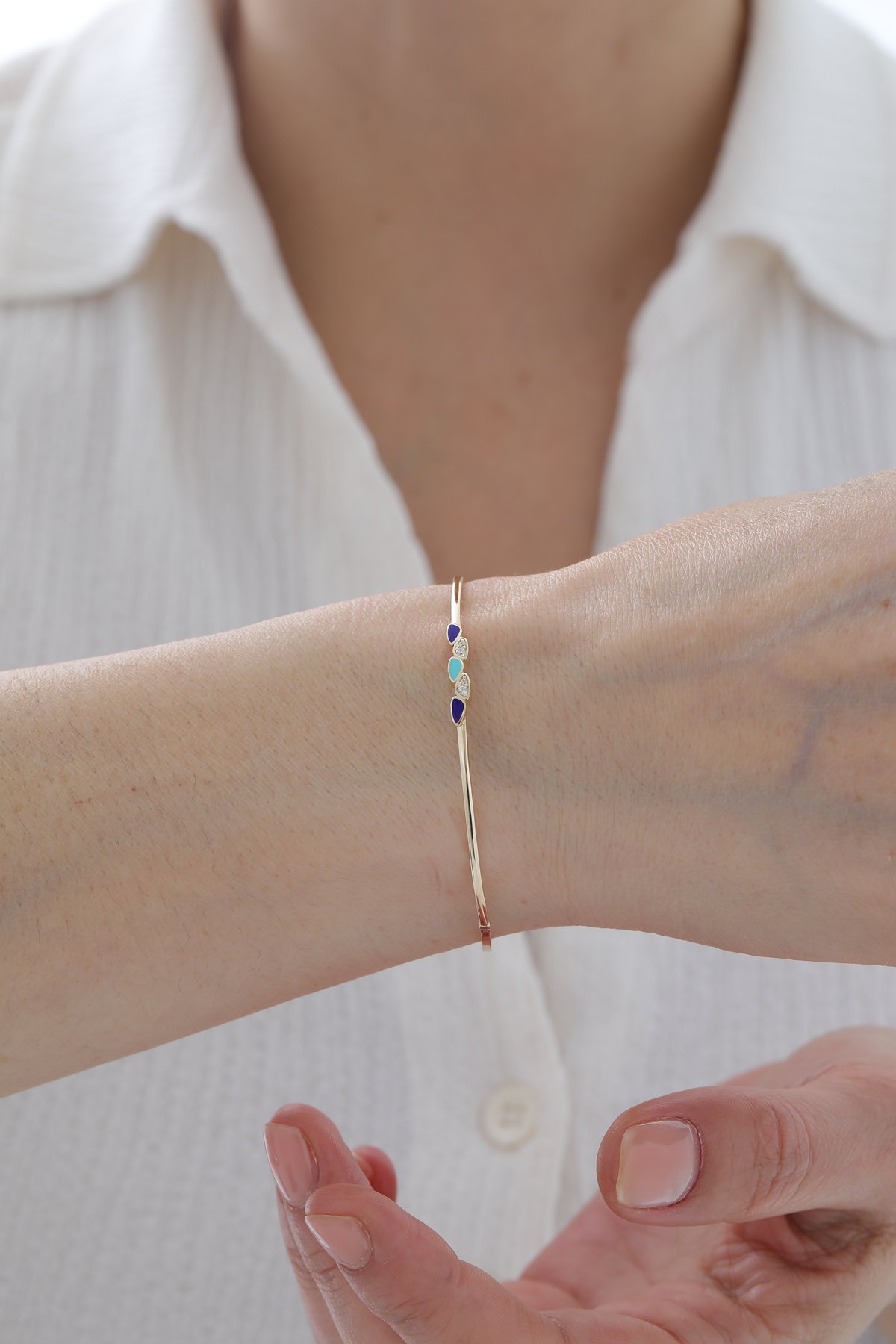 Mineli Modern Kelepçe - Yavuz Kuyumculuk (2)