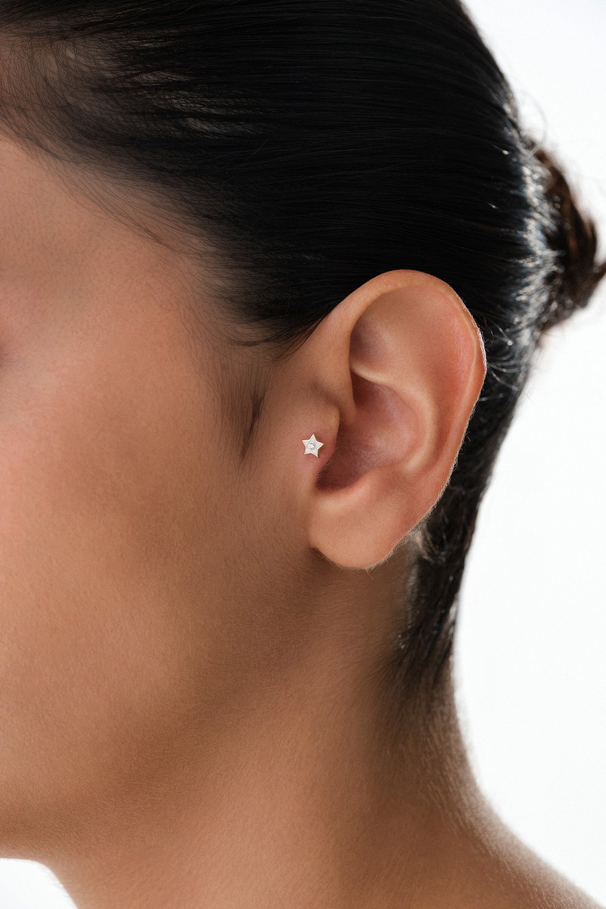 Mineli Yıldız Tragus Piercing - Yavuz Kuyumculuk (2)