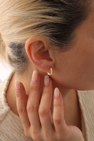 Mini Bombe Halka Küpe - 2