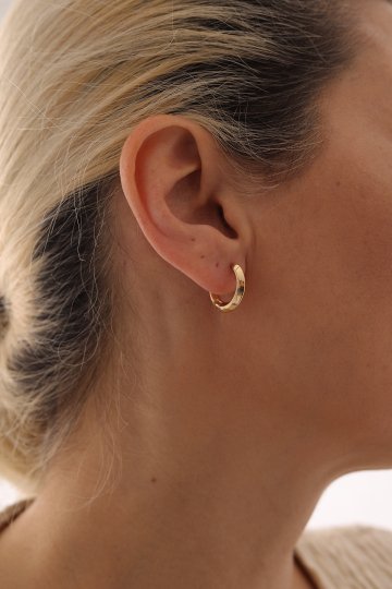 Mini Bombe Halka Küpe - 1