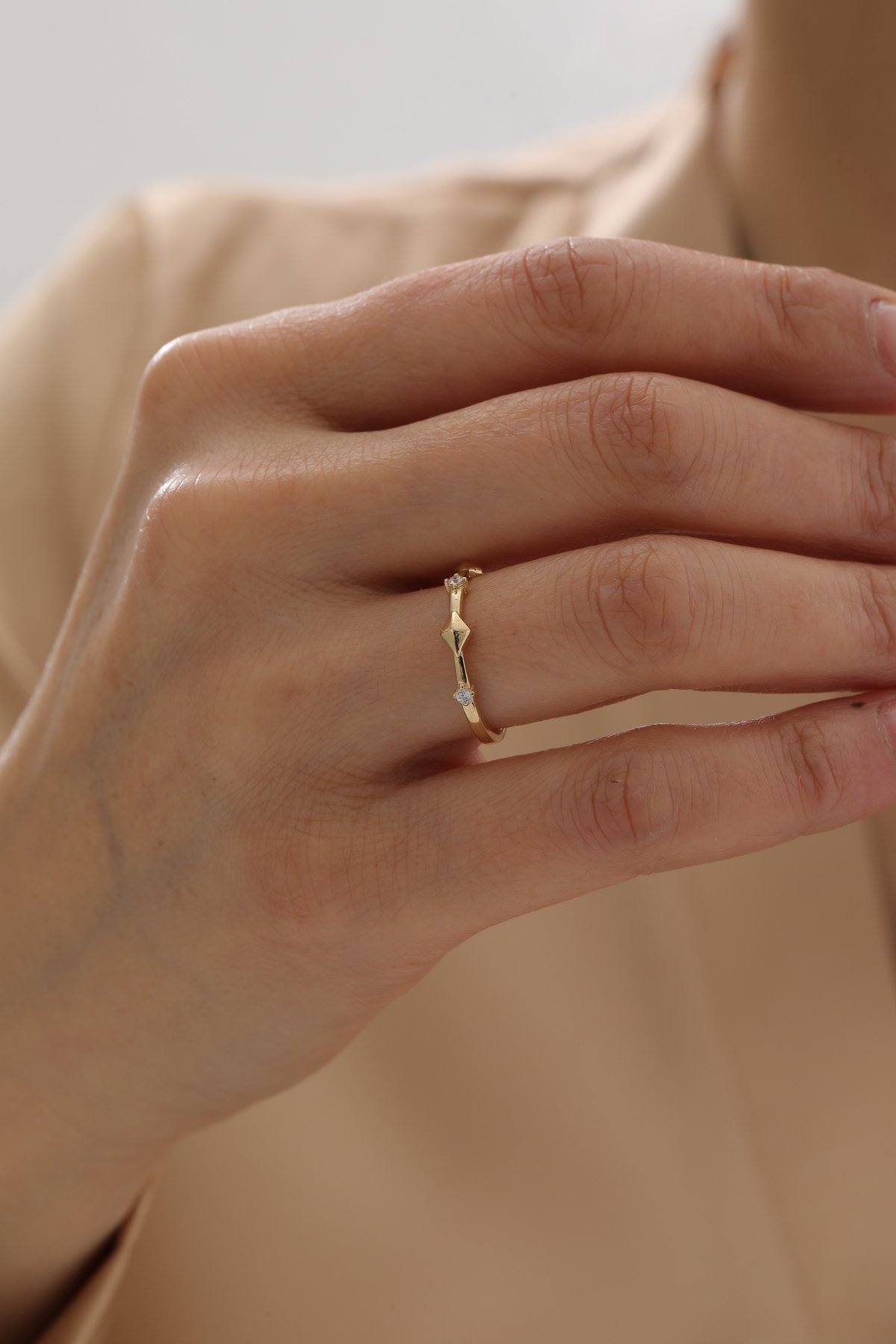 Minimal Asimetrik Yüzük - Yavuz Kuyumculuk (1)