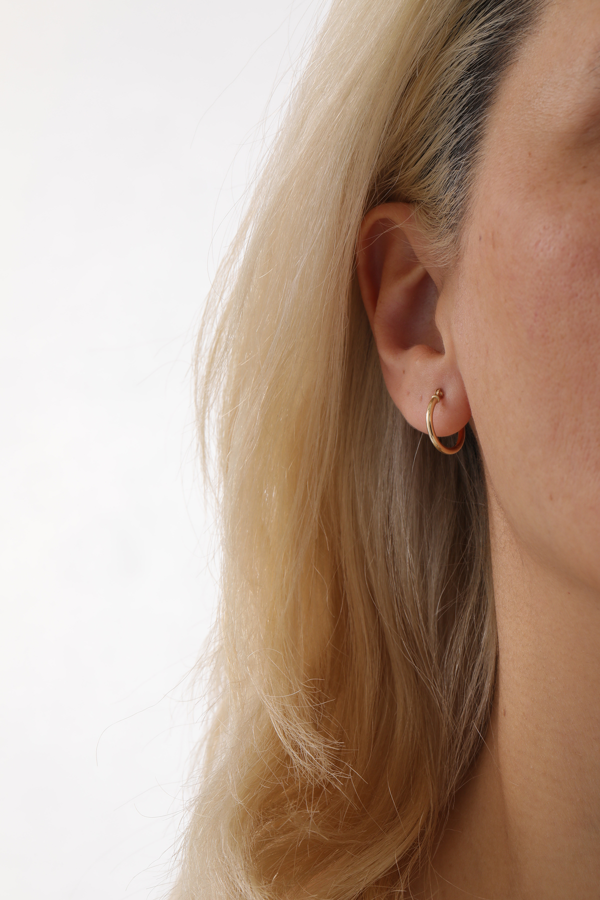 Minimal Bombe Halka Küpe - Yavuz Kuyumculuk (3)