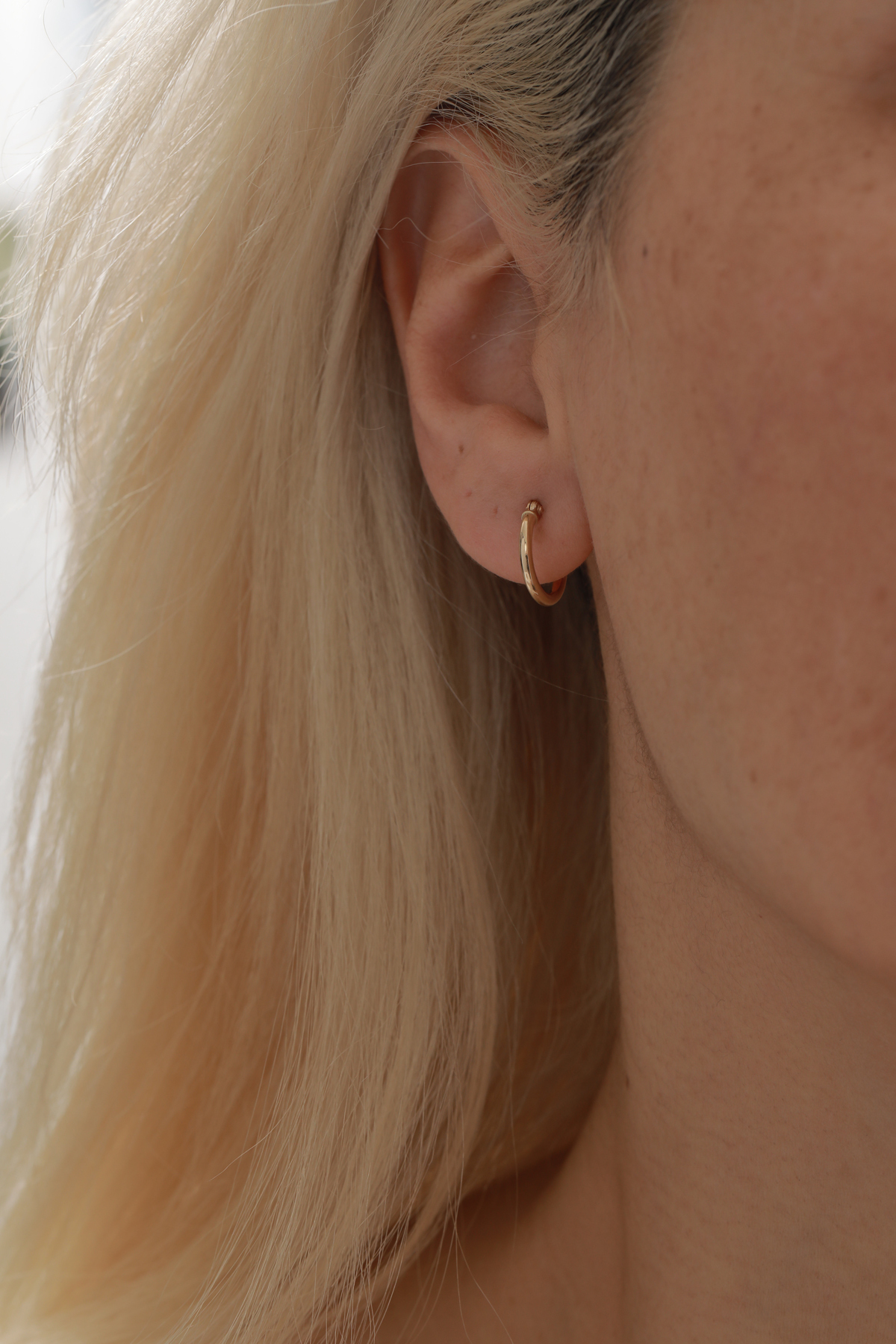 Minimal Bombe Halka Küpe - Yavuz Kuyumculuk (3)