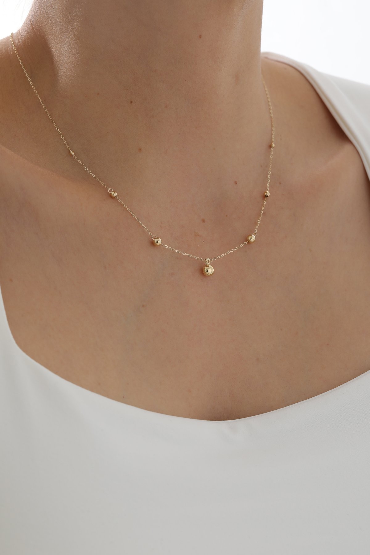 Minimal Boncuk Kolye - Yavuz Kuyumculuk (3)