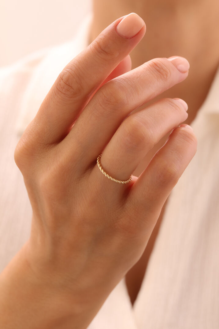 Minimal Burgu Yüzük - Yavuz Kuyumculuk