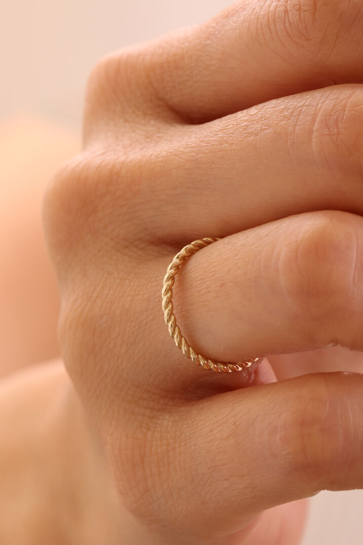 Minimal Burgu Yüzük - Yavuz Kuyumculuk (1)