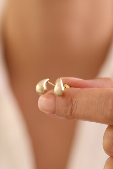 Minimal Damla Küpe - 2