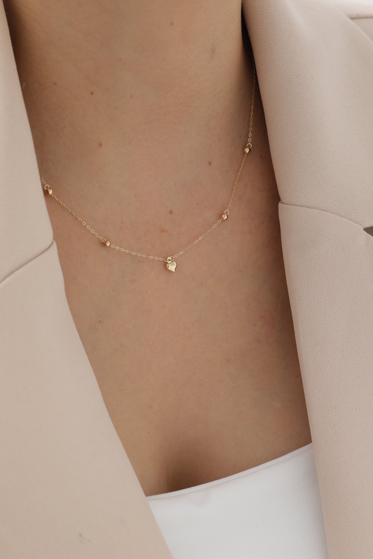 Minimal Kalp Kolye - Yavuz Kuyumculuk