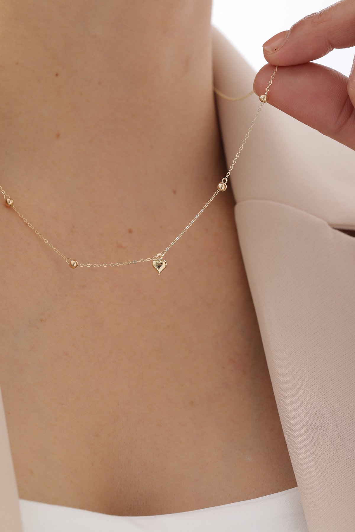 Minimal Kalp Kolye - Yavuz Kuyumculuk (1)