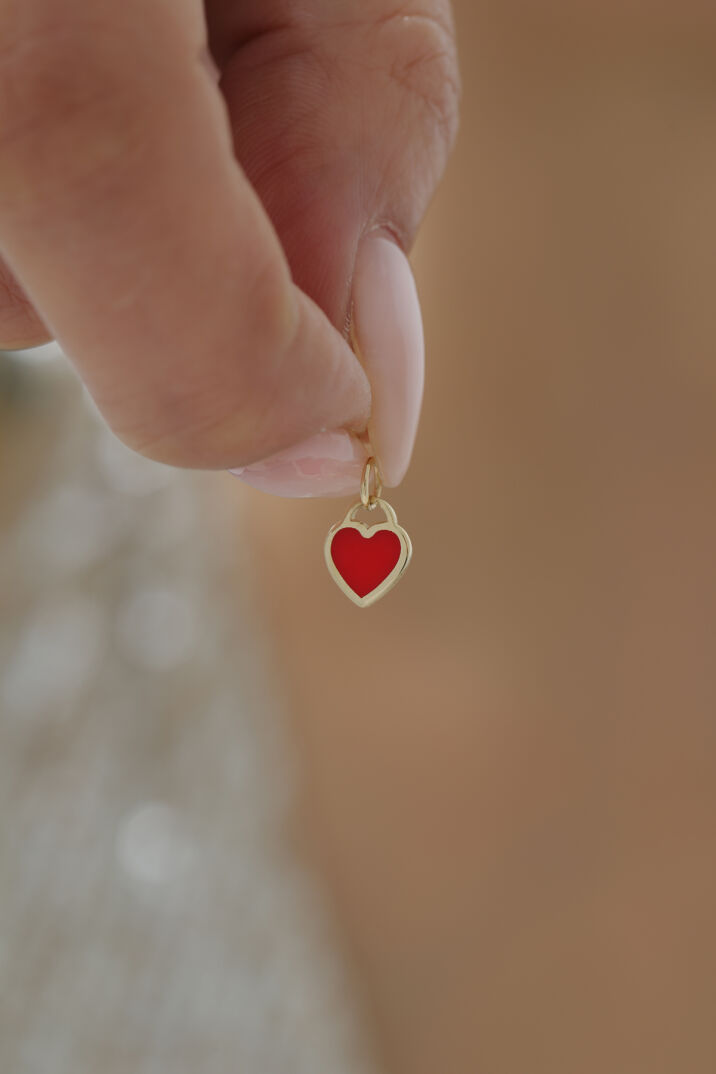 Minimal Mineli Kalp Kolye Ucu - Yavuz Kuyumculuk (1)