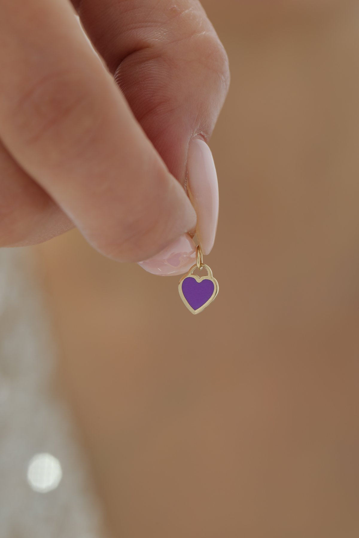 Minimal Mineli Kalp Kolye Ucu - Yavuz Kuyumculuk (3)