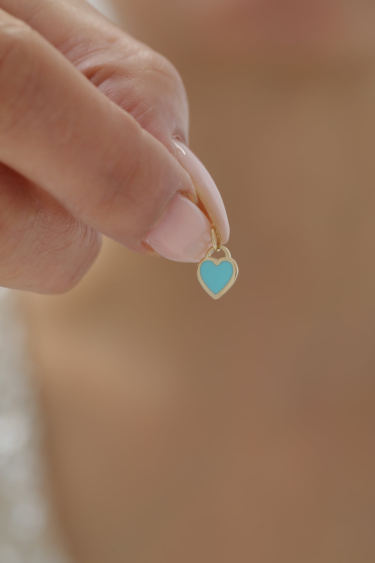 Minimal Mineli Kalp Kolye Ucu - Yavuz Kuyumculuk (5)