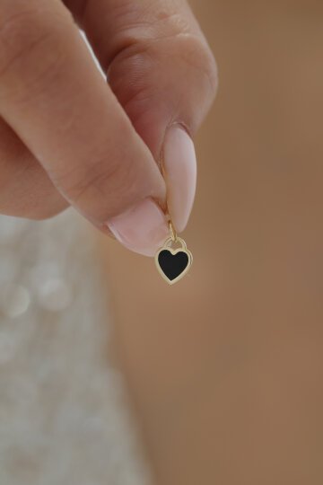 Minimal Mineli Kalp Kolye Ucu - 7