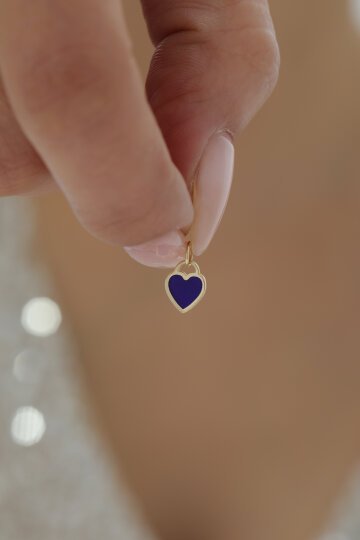 Minimal Mineli Kalp Kolye Ucu - 10
