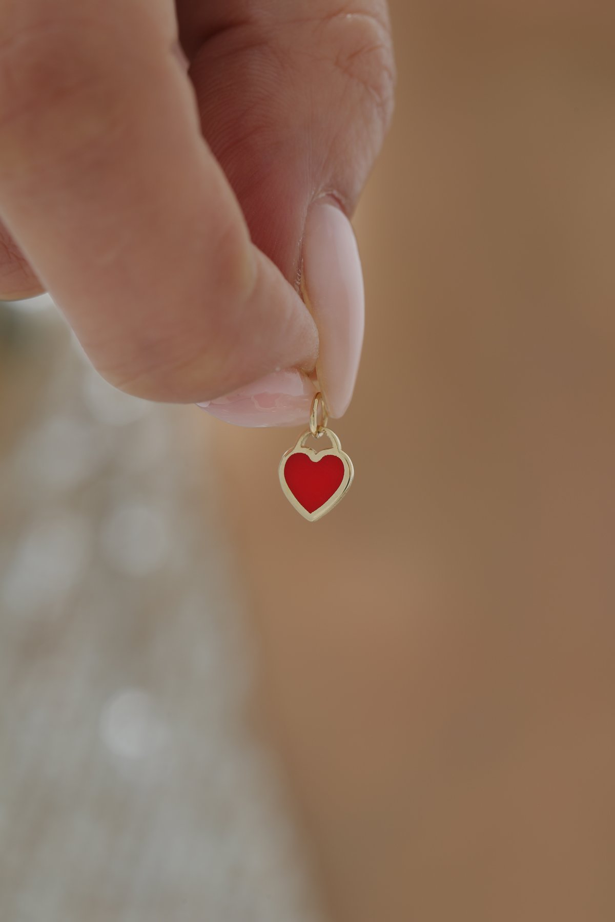 Minimal Mineli Kalp Kolye Ucu - Yavuz Kuyumculuk (2)