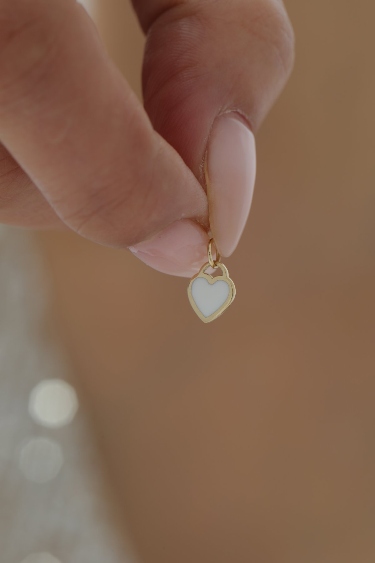 Minimal Mineli Kalp Kolye Ucu - Yavuz Kuyumculuk (4)