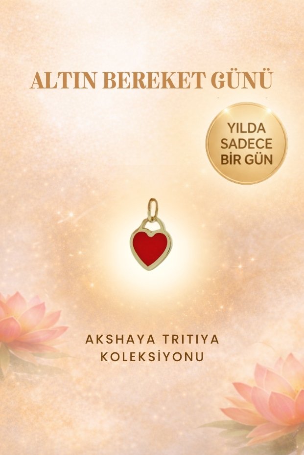 Minimal Mineli Kalp Kolye Ucu - Yavuz Kuyumculuk (2)