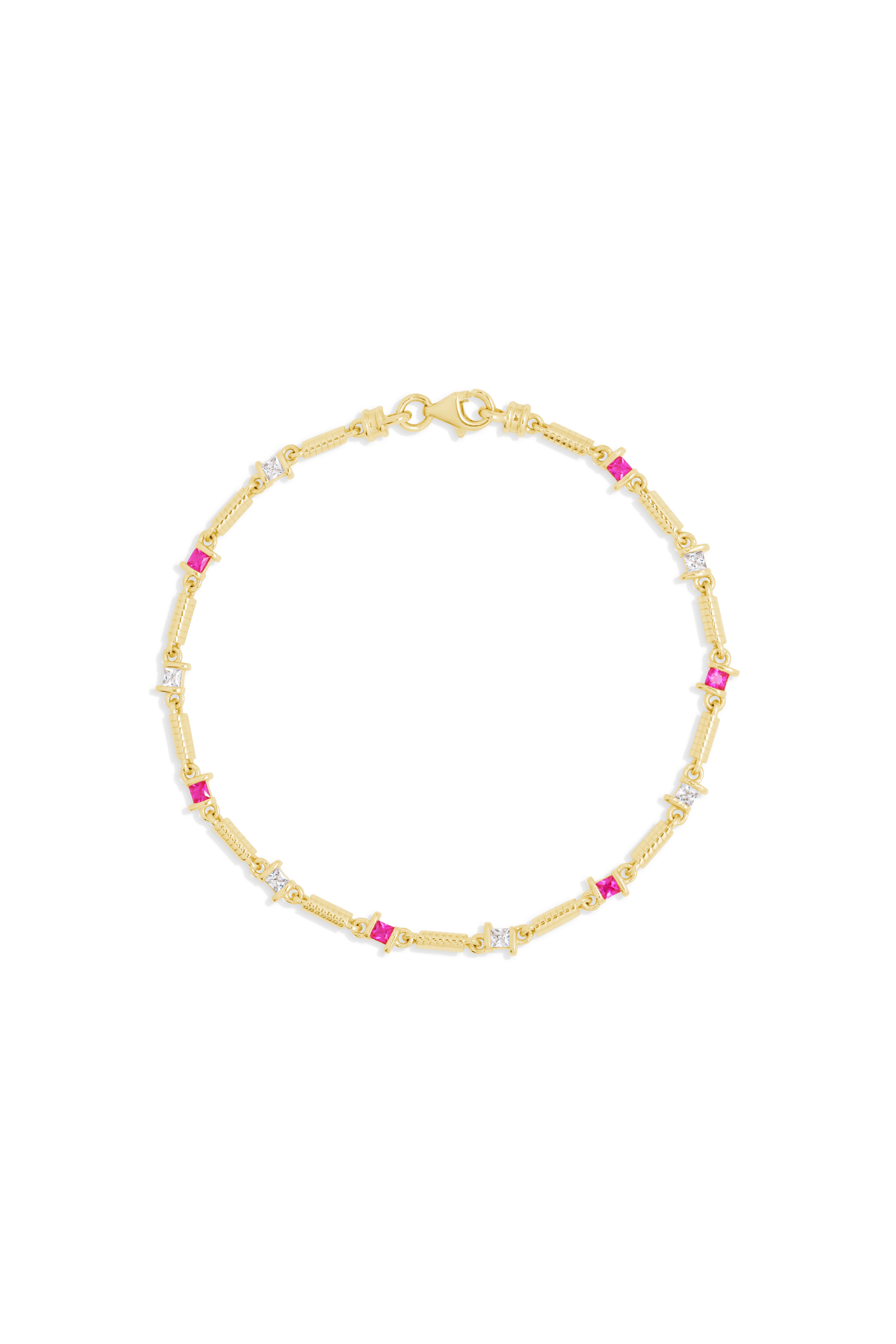 Modern Desen Yakut Taşlı Bileklik - Yavuz Kuyumculuk (2)