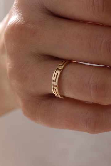 Modern Desenli Yüzük - 2