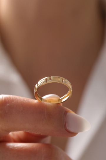 Modern Desenli Yüzük - 3