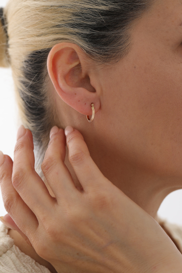 Modern Halka Küpe - 3